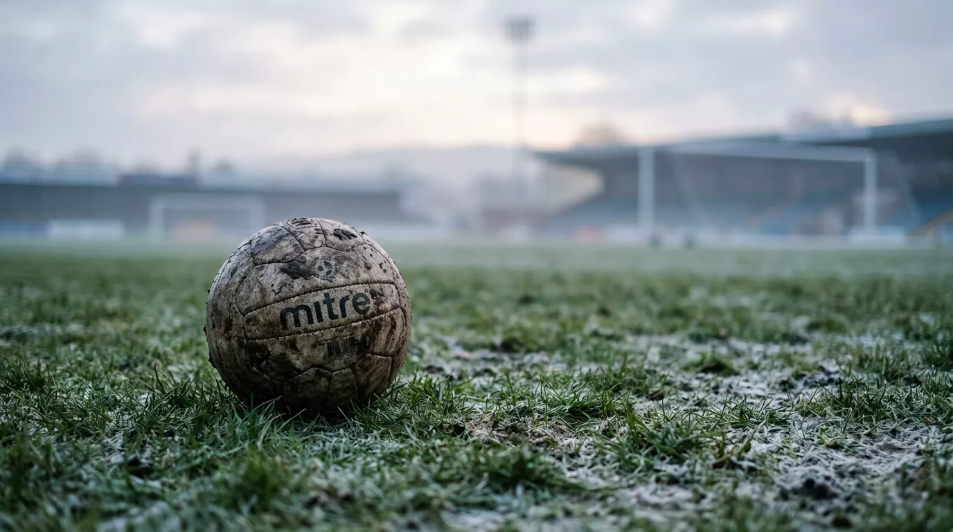 Fodbold pa groent graes med ansvarligt spil og ROFUS-tema