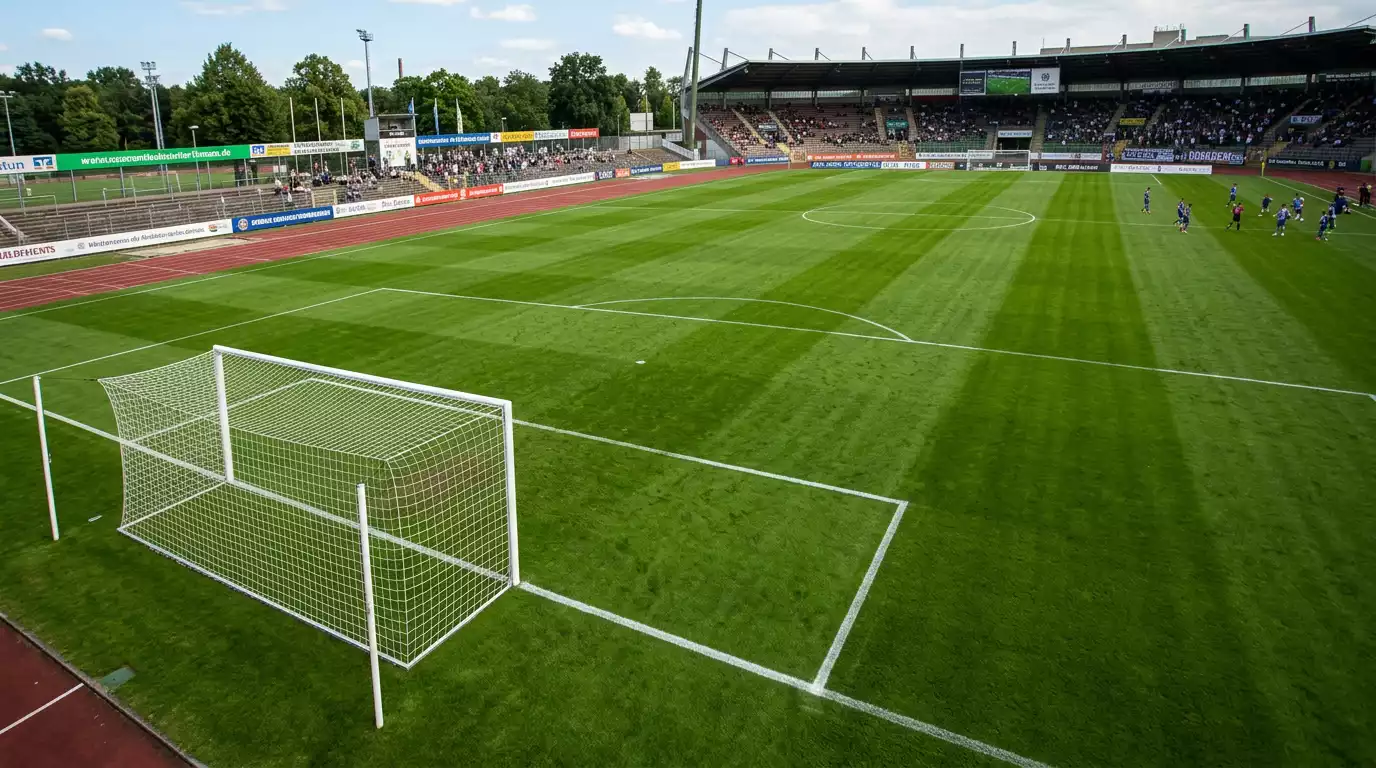 To fodboldmaal pa en groenbane med BTTS begge hold scorer-tema