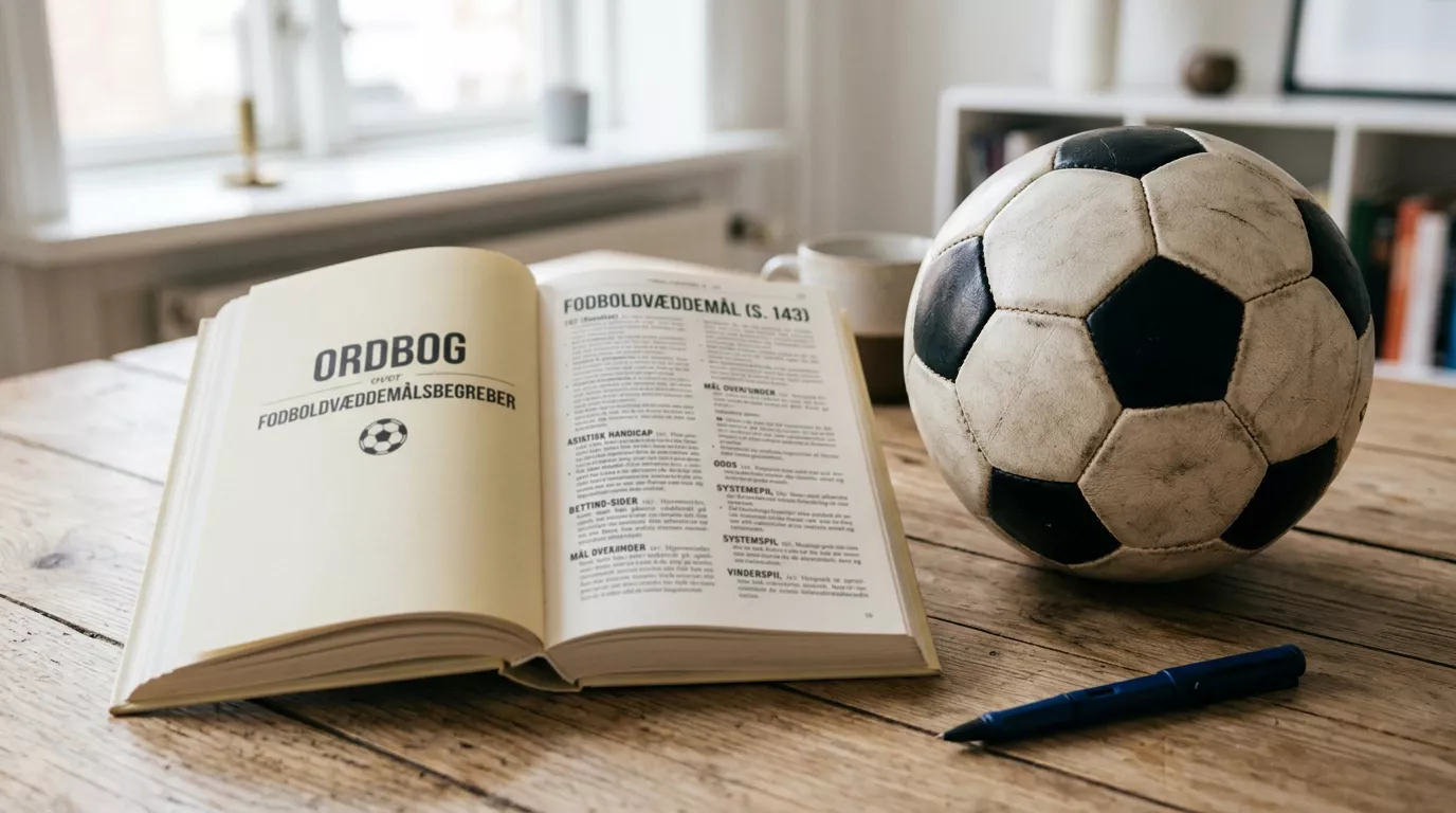 Fodbold betting ordliste med over 50 termer forklaret