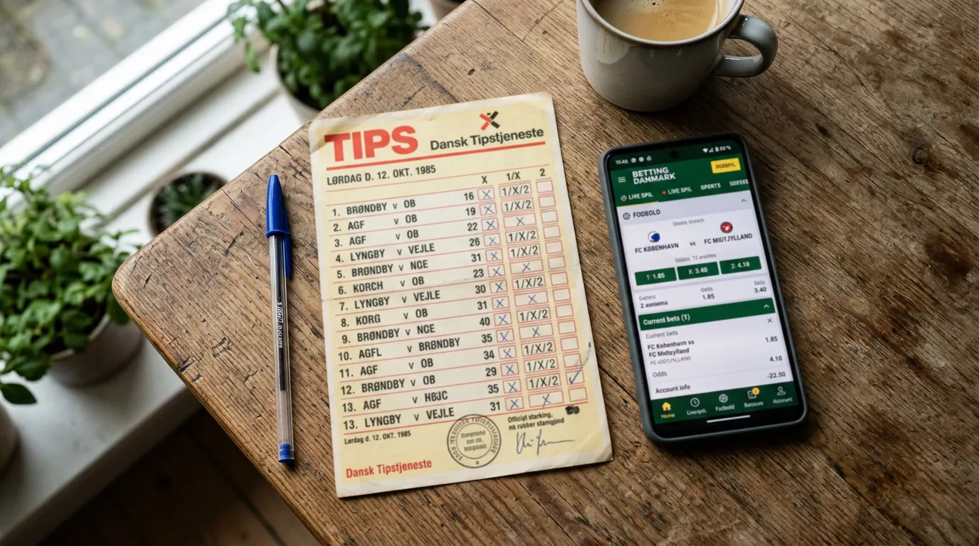 Fodbold betting historie i Danmark fra tipskuponen i 1948 til digital æra