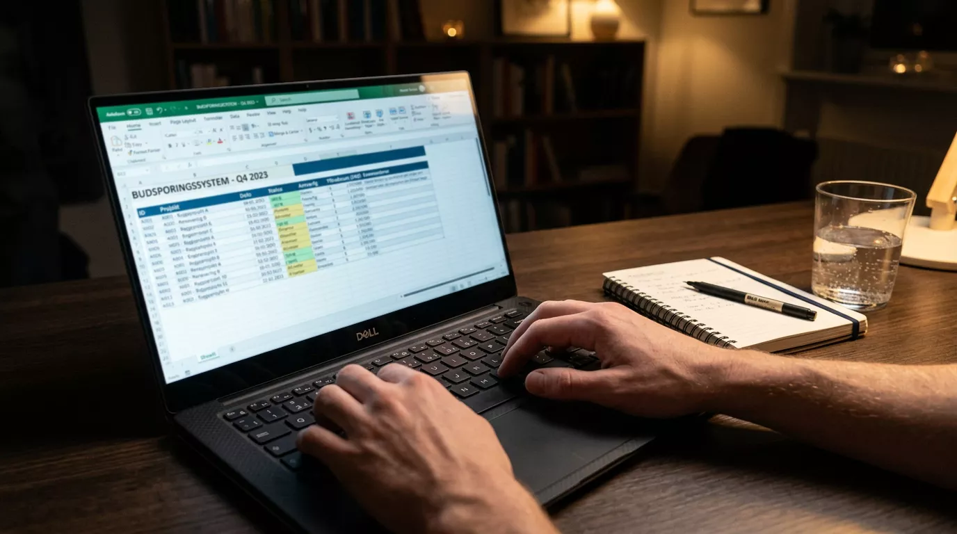 Systematisk fodbold betting-strategi med bankroll tracking og formanalyse i et regneark